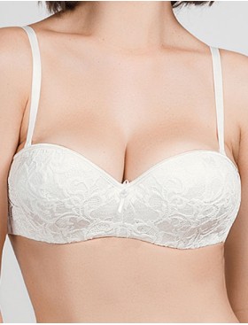 Бюстгальтер бандо с пуш-ап Mioocchi LAURA 7543 avorio, Цвет: avorio (слоновая кос, Размеры: 80E