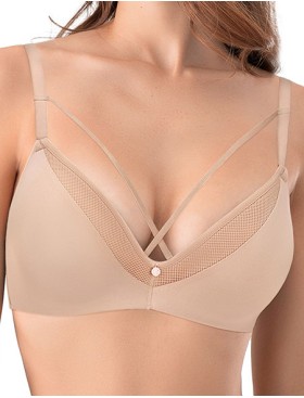 Формованный бюстгальтер без косточек Mioocchi ORNELLA 8193 nudo, Цвет: nudo (телесный), Размеры: 65B