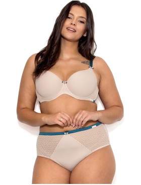 Бюстгальтер гладкий Nipplex ELENI U minimizer, Цвет: капучино, Размеры: 90E, изображение 2