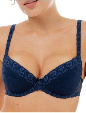 Бюстгальтер балконет Sermija 121-09-L синий сапфир, Цвет: синий сапфир, Размеры: 75D