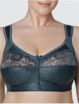 Бюстгальтер мягкий без косточек Sermija 149-12-L темный графит, Цвет: тёмный графит, Размеры: 75F