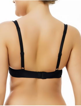 Бюстгальтер балконет мягкий Sermija 173-16-L чёрный, Цвет: чёрный, Размеры: 85C, изображение 2