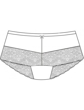 Трусы шорты Sermija 175-18-K молочный, Цвет: молочный, Размеры: 5XL, изображение 4