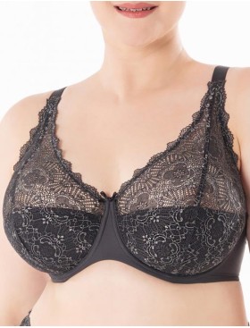 Бюстгальтер бралетт Sermija CHARLOTTE 175-18-L чёрный жемчуг, Цвет: чёрный жемчуг, Размеры: 80A