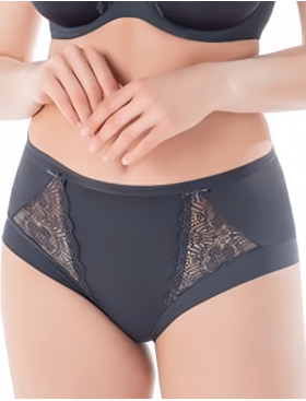 Трусы макси Sermija 176-18-AK / 177-18-AK чёрный жемчуг, Цвет: чёрный жемчуг, Размеры: M