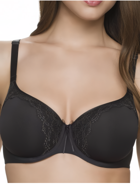 Бюстгальтер спейсер Sermija NIKOL 176-18-L / 177-18-L чёрный жемчуг, Цвет: чёрный жемчуг, Размеры: 70G, изображение 3