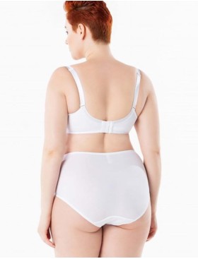 Высокие трусы слипы Sermija 182-21-AK белый, Цвет: белый, Размеры: 3XL, изображение 2