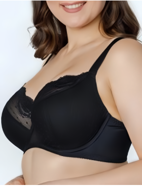 Бюстгальтер полумягкий Sermija ROZALIJA 182-21-L чёрный, Цвет: чёрный, Размеры: 75H, изображение 2