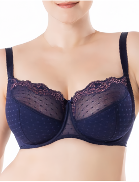 Бюстгальтер полумягкий Sermija ROZALIJA 182-21-L синий сапфир, Цвет: синий сапфир, Размеры: 75H