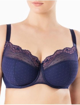 Бюстгальтер полумягкий Sermija AZALIJA 183-21-L синий сапфир, Цвет: синий сапфир, Размеры: 75H