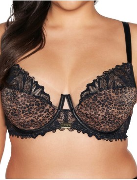 Бюстгальтер полумягкий Ava WILD 2132 PU Black Panther, Цвет: леопард, Размеры: 80B