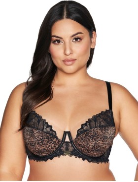 Бюстгальтер полумягкий Ava WILD 2132 PU Black Panther, Цвет: леопард, Размеры: 80B, изображение 4