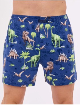 Свободные трусы шорты Cornette 001/011-14 CLASSIC джинс/зеленый, Цвет: джинс/зеленый, Размеры: L