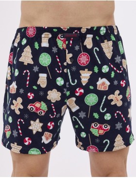 Свободные трусы шорты Cornette 001/011-14 CLASSIC темно-синий, Цвет: темно-синий, Размеры: L