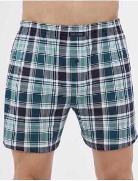 Свободные трусы шорты Cornette 002/008-19 COMFORT зеленый/темно-синий, Цвет: зеленый/темно-синий, Размеры: 5XL