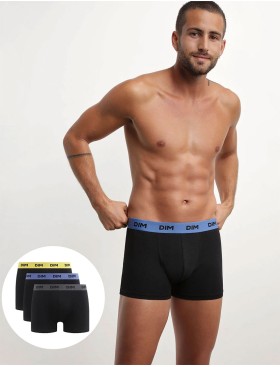 Черные мужские трусы в наборе (3 шт) Dim 005D/3 хлопья/зола/виноград, Цвет: черный (хлопья/зола/, Размеры: S