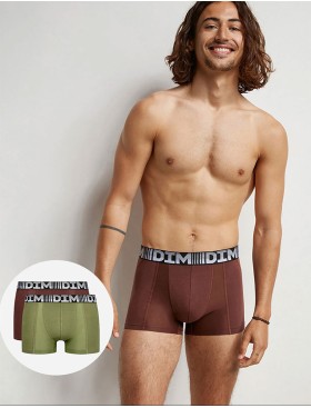Мужские боксеры в наборе (2 шт) Dim 01N1 шоколадный/хаки, Цвет: шоколадный/хаки, Размеры: L