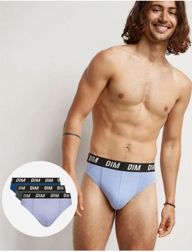 Трусы слипы в наборе (3 шт) Dim 0DA9/3 темно-синий/синий/серый, Цвет: темно-синий/синий/се, Размеры: M