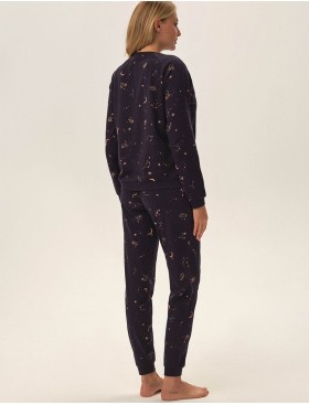 Пижама из хлопка Esotiq 42082 JOURNEY, Цвет: сине-черный, Размеры: L, изображение 3