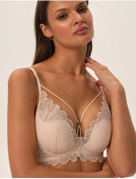 Бюстгальтер со съемным пуш-ап Esotiq 41742 OATH экрю, Цвет: экрю, Размеры: 80C, изображение 4