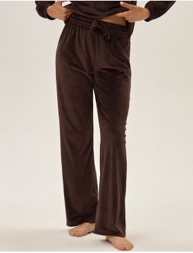 Велюровый комплект Esotiq 42095 JADE шоколадный, Цвет: шоколадный, Размеры: XL, изображение 7