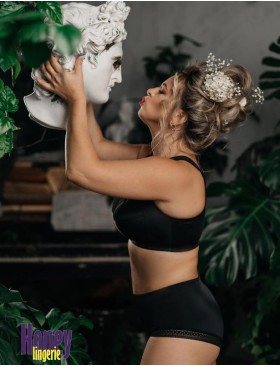 Высокие трусы слипы Honey H47-23-AK черный, Цвет: черный, Размеры: L, изображение 4