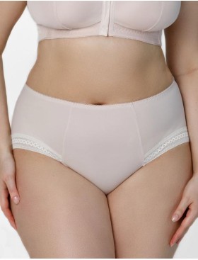 Высокие трусы слипы Honey H47-23-AK крем-брюле, Цвет: крем-брюле, Размеры: L