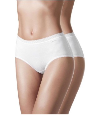 Набор трусов из хлопка (2шт) Janira PACK-2 MIDI ESENCIAL 1031481 blanco, Цвет: blanco (белый), Размеры: XL