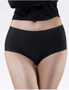 Трусы слипы миди бесшовные Julimex AIR MAXI черный, Цвет: черный, Размеры: S