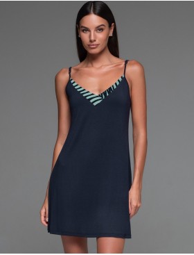 Короткая трикотажная сорочка Mia-Amore COURTNEY 5200, Цвет: темно-синий, Размеры: M