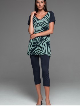 Пижама из трикотажной вискозы Mia-Amore COURTNEY 5204, Цвет: темно-синий, Размеры: M