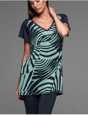 Пижама из трикотажной вискозы Mia-Amore COURTNEY 5204, Цвет: темно-синий, Размеры: M, изображение 2