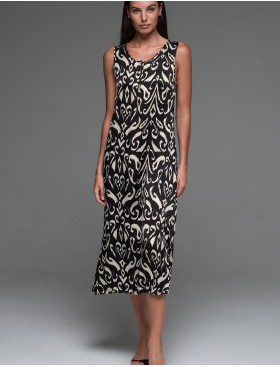 Длинная сорочка из шёлка Mia-Amore SALMA 4208, Цвет: черный, Размеры: XL, изображение 4