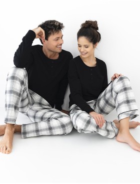 Пижама из хлопка Sensis BLANCHE, Цвет: черный, Размеры: M, изображение 2