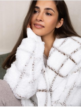 Теплый кардиган Sensis DELPHINE, Цвет: белый, Размеры: L/XL, изображение 3