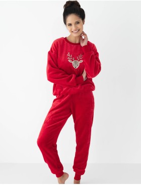 Теплая пижама Sensis HARRIET, Цвет: красный, Размеры: M, изображение 2