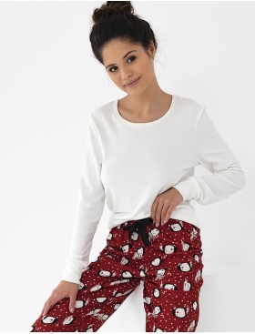 Женская пижама с брюками Sensis HONORA, Цвет: белый, Размеры: M