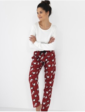 Женская пижама с брюками Sensis HONORA, Цвет: белый, Размеры: M, изображение 2