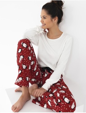 Женская пижама с брюками Sensis HONORA, Цвет: белый, Размеры: M, изображение 4