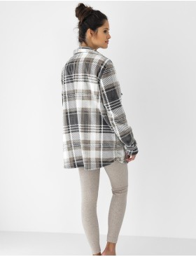 Теплая женская рубашка Sensis MILOU, Цвет: серый, Размеры: L/XL, изображение 3