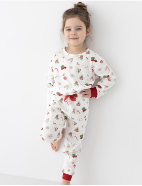 Пижама для девочки Sensis SAMANTHA KIDS, Цвет: белый, Размеры: 122-128