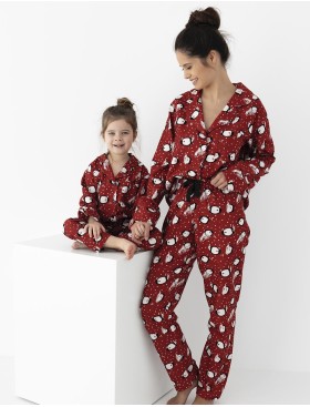 Пижама для девочки Sensis TIGGY KIDS, Цвет: бордовый, Размеры: 122-128, изображение 2