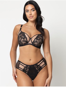 Трусики бразилиана Subtille MADLEN BLACK brazilian, Цвет: черный, Размеры: S, изображение 3