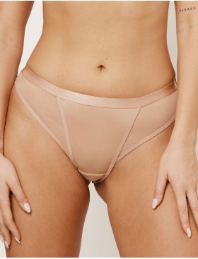 Трусики бразилиана Subtille ROMA BEIGE mini, Цвет: бежевый, Размеры: S