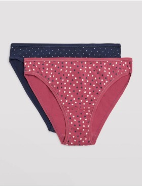Набор низких трусов слипов Ysabel Mora 19014 MINI (2 шт) синий + амарант, Цвет: синий + амарант, Размеры: S, изображение 5