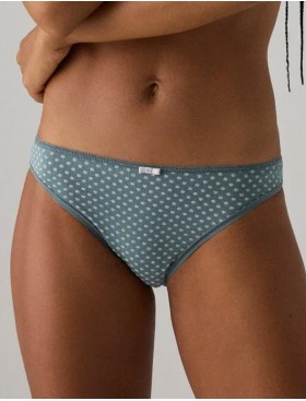 Набор трусов бразилиана Ysabel Mora 19016 (2 шт) серо-голубой + белый, Цвет: серо-голубой + белый, Размеры: S