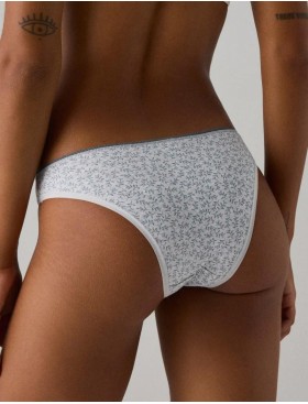 Набор трусов бразилиана Ysabel Mora 19016 (2 шт) серо-голубой + белый, Цвет: серо-голубой + белый, Размеры: S, изображение 4