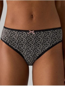 Трусы слипы 2 шт. в упаковке Ysabel Mora 19019 MIDI розовый + черный, Цвет: розовый + черный, Размеры: M