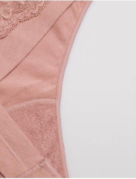 Хлопковые трусы стринги Ysabel Mora 19032 пыльная роза, Цвет: пыльная роза, Размеры: S, изображение 4