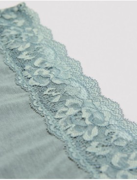 Хлопковые трусы стринги Ysabel Mora 19032 серо-зеленый, Цвет: серо-зеленый, Размеры: S, изображение 3